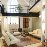 Luxury rental parisian apartment linving room